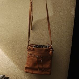 Elegant Tan Crossbody Bag